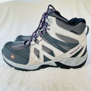Merrell Women's Siren Mid Waterproof Alloy Toe Work Hiking Boots SIZE 8.5